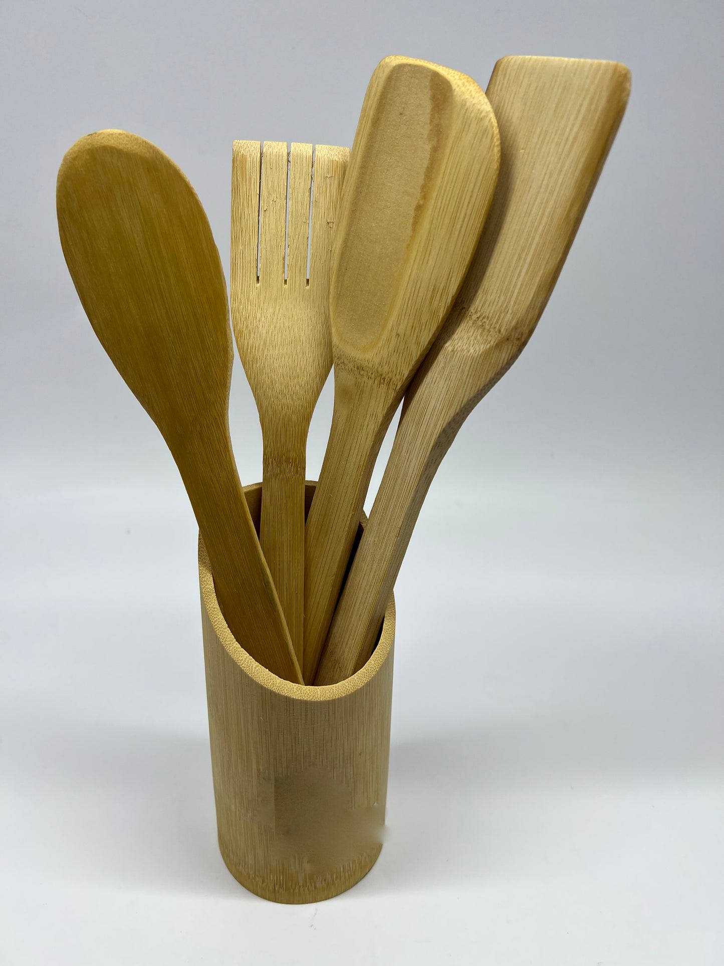 Wooden Spoons And Holder