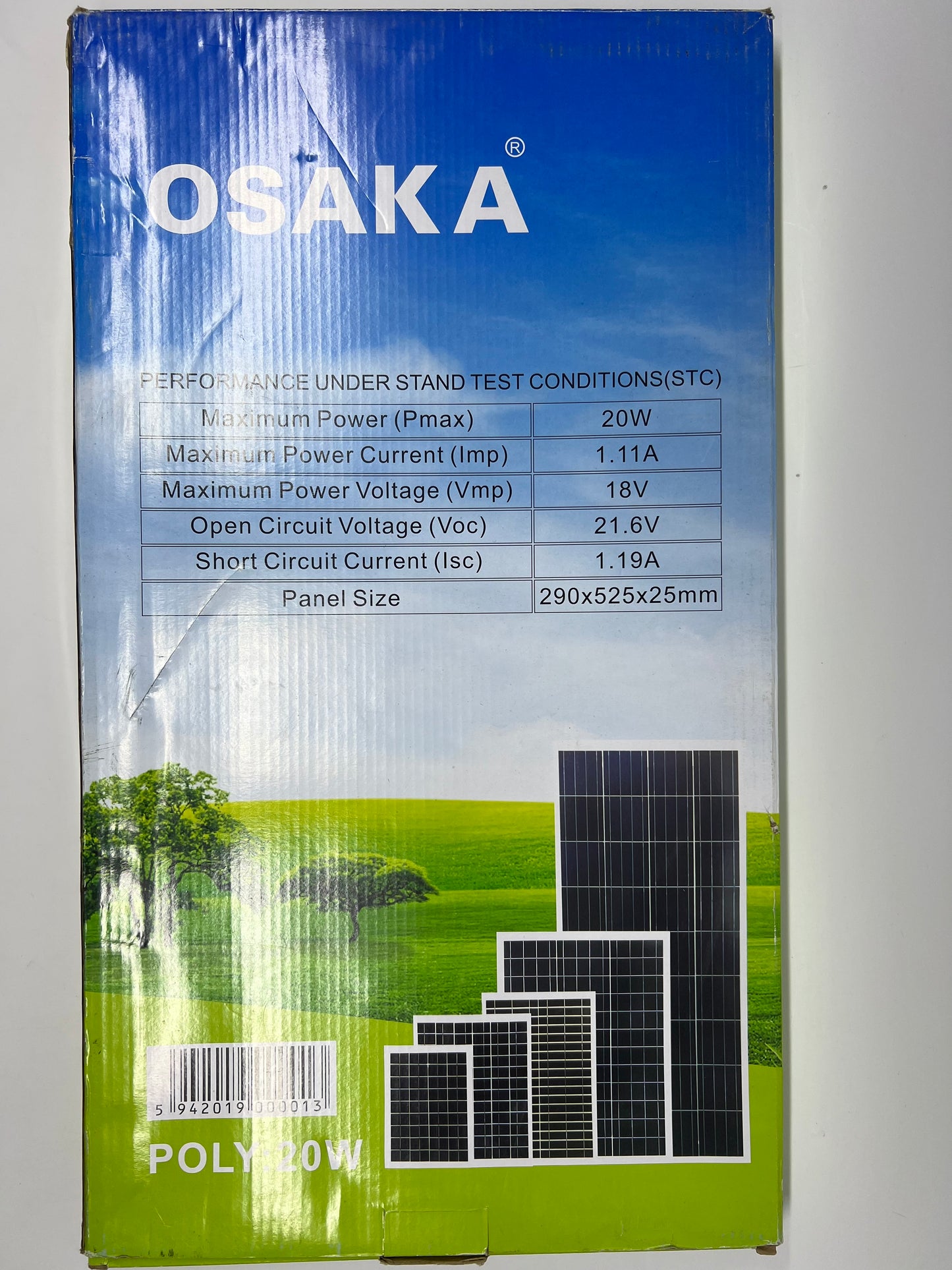 Osaka 20W Solar Panel