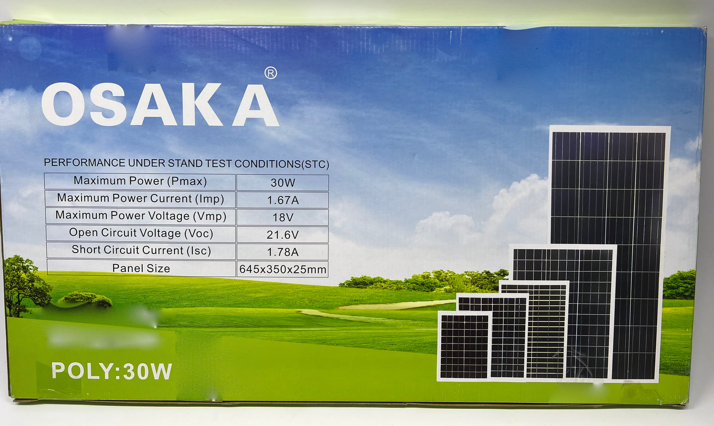 Osaka 30W Solar Panel