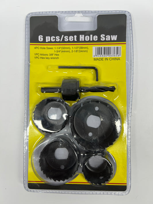 Hole Saw Set 6Pc